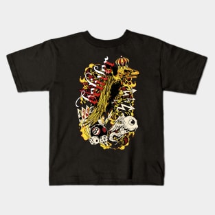 bird skull with crown Kids T-Shirt